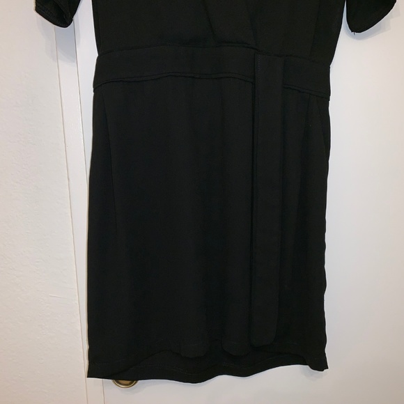 Scarlet Roos black faux wrap dress - Picture 3 of 5
